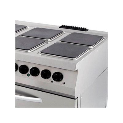Maxima Sporák Premium - 6 hořáků - elektrický - tříplotýnkový - s širokou troubou - hloubka 90 cm |  09398527