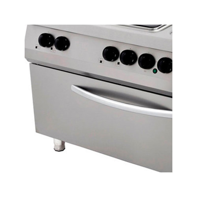 Maxima Sporák Premium - 6 hořáků - elektrický - tříplotýnkový - s širokou troubou - hloubka 90 cm |  09398527