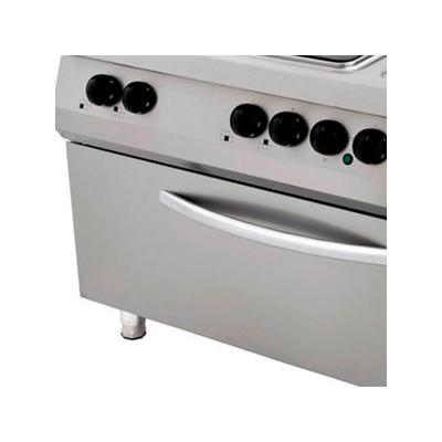 Sporák Premium - 6 hořáků - elektrický - tříplotýnkový - s širokou troubou - hloubka 90 cm | MAXIMA 09398527