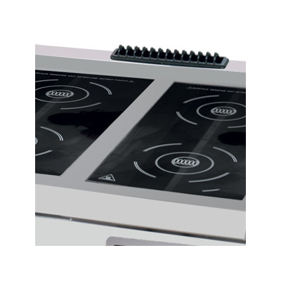 Maxima Indukční sporák Premium - 4 hořáky - elektrický - dvojitá jednotka - hloubka 90 cm |  09398556