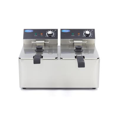 Fritéza 2 x 8 l - dvojitý koš | MAXIMA 09365225