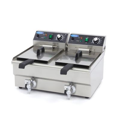 MAXIMA 09365229 | Fritéza - 2 x 10 l - 2 koše - s vypouštěcím kohoutem