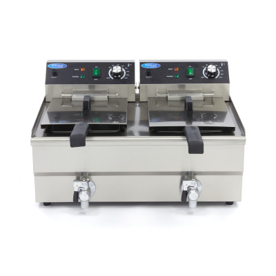 Maxima Fritéza 2 x 13 l s vypouštěcím kohoutkem - dvojitý koš |  09365231