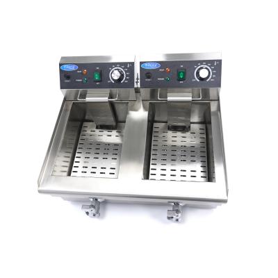 MAXIMA 09365229 | Fritéza - 2 x 10 l - 2 koše - s vypouštěcím kohoutem