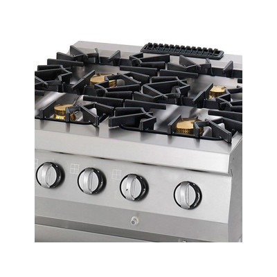 Maxima Varná deska Premium - 4 hořáky - dvojitá - 90 cm hluboká - včetně trouby - plynová |  09398500