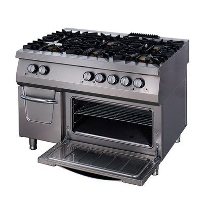 MAXIMA 09398507 | Plynový sporák Premium - 6 hořáků - tříplotýnkový - s elektrickou troubou - hloubka 90 cm