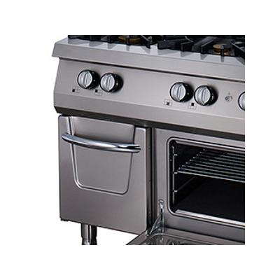 Plynový sporák Premium - 6 hořáků - tříplotýnkový - s elektrickou troubou - hloubka 90 cm | MAXIMA 09398507