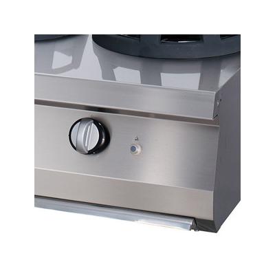 Vařič Wok Premium - plynový - 2 x 28,5 plotýnek - dvojitá jednotka - hloubka 90 cm | MAXIMA 09398546