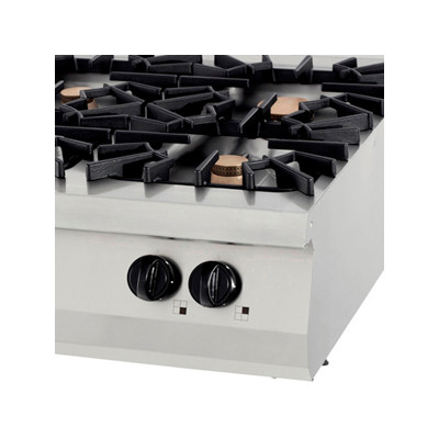 Maxima Sporák Premium - 4 hořáky - 40kW - plynový - dvouplotýnkový - hloubka 90 cm |  09398517