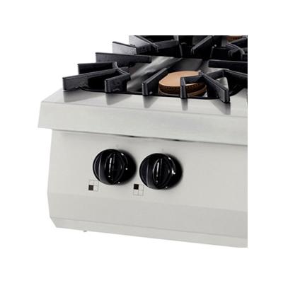 Sporák Premium - 4 hořáky - 40kW - plynový - dvouplotýnkový - hloubka 90 cm | MAXIMA 09398517