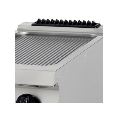 Maxima Grilovací deska Premium s drážkami Chrome - plynová - 90 cm hluboká |  09398568