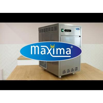 MAXIMA 09300146 | Stroj na výrobu ledu 30 kg/den - drcený/vápnitý - chlazený vodou