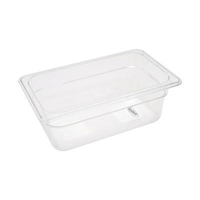 Gastroška 1/4 GN - hloubka 10 cm - 26,5 x 16,2 cm - polykarbonát | MAXIMA 09367923