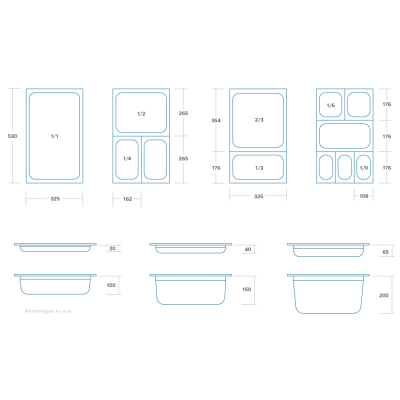 Maxima Gastroška 1/6 GN - hloubka 10 cm - 17,6 x 16,2 cm - polykarbonát |  09367926