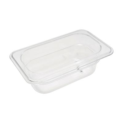 Gastroška 1/9 GN - hloubka 6,5 cm - 17,6 x 10,8 cm - polykarbonát | MAXIMA 09367928