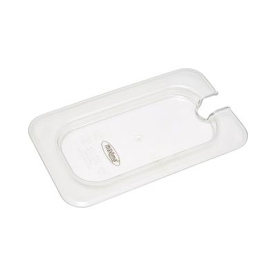 Gastroška s víkem 1/9 GN - s prohlubní - Polykarbonát | MAXIMA 09367941