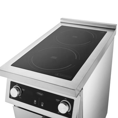Indukční vařič 700 – 2 hořáky – 8500W – se stojanem | MAXIMA 09371012
