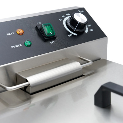 Maxima Fritéza - 16 l - 1 koš - s vypouštěcím kohoutem a stojanem - 230 V |  09365157