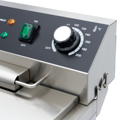 Maxima Fritéza - 16 l - 1 koš - s vypouštěcím kohoutem a stojanem - 230 V |  09365157