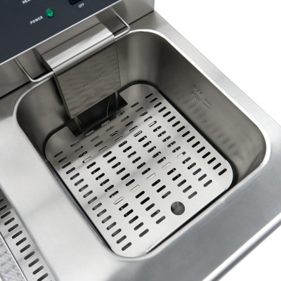 Maxima Fritéza - 2 x 16 l - 2 koše - s vypouštěcím kohoutem a stojanem - 230 V |  09365158