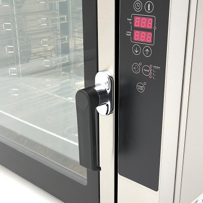 Maxima Kombinovaná parní Trouba - vhodná pro 6 Zásobníky (1/1 GN / 60 x 40 cm) - Digitální Displej - 400V |  08500209