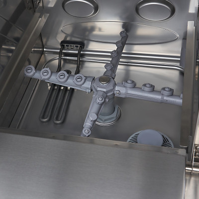 Maxima Podstavná myčka nádobí - 40 x 40 cm - s odtokem, oplachovačem a mýdlovým čerpadlem - digitální displej - 230V |  09211003