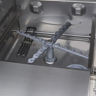 Maxima Podstavná myčka nádobí - 50 x 50 cm - s čerpadlem na oplachování - digitální displej - 400V |  09211005