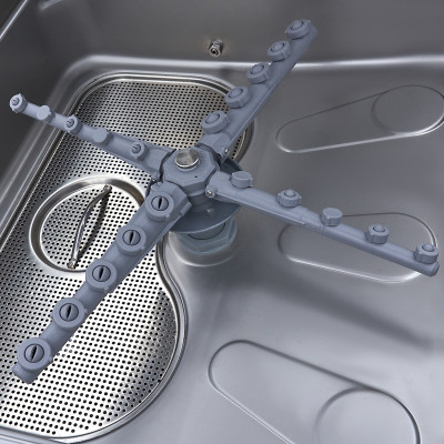 Maxima Myčka nádobí s odsavačem par - 50 x 50 cm - s oplachovým a mýdlovým čerpadlem - digitální displej - 400V |  09211008