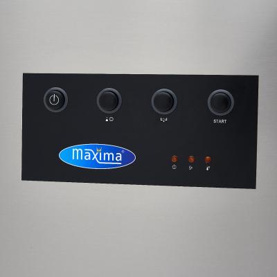 MAXIMA 09240080 | Průchozí myčka nádobí - 50x50cm - s odtokem, pomocným oplachem a mýdlovými čerpadly - 400V