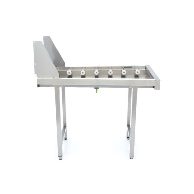 Maxima Nerezový rovný válečkový stůl - pro TUNELOVÁ MYČKA s automatickým posunem myčky nádobí |  09240121