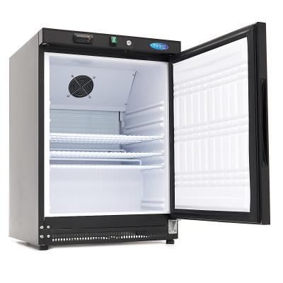 Lednice - 200 l - 3 nastavitelné police - černá | MAXIMA 09405002