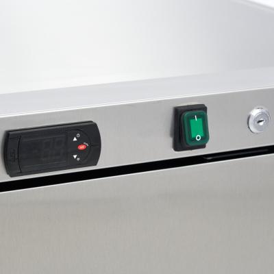 Lednice - 200 l - 3 nastavitelné police - nerezová ocel | MAXIMA 09405004