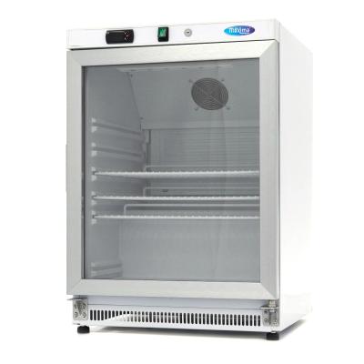 Lednice - 200 l - bílá - se skleněnými dveřmi | MAXIMA 09405006