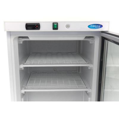MAXIMA 09405007 | Mraznička - 200 l - bílá - se skleněnými dveřmi