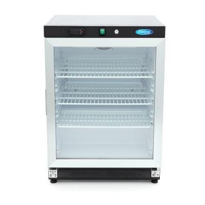 Lednice - 200 l - černá - se skleněnými dveřmi | MAXIMA 09405008