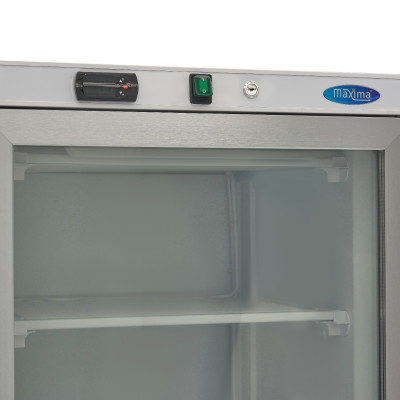 Maxima Mrazící skříň - 400 l - bílá - se skleněnými dveřmi |  09405019