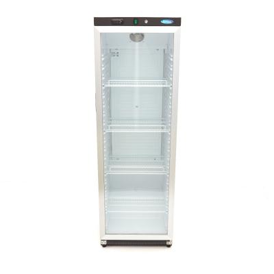 Lednice - 400 l - černá - se skleněnými dveřmi | MAXIMA 09405020