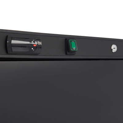 Maxima Mrazící skříň - 600 l - 6 pevné police - černá |  09405027