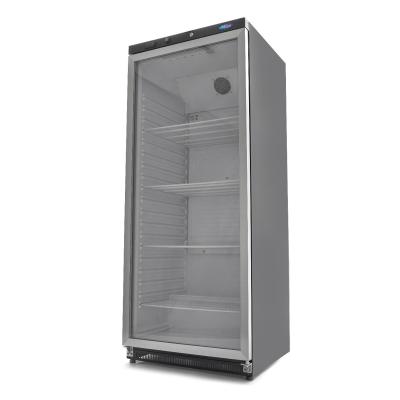 Lednice - 600 l - černá - se skleněnými dveřmi | MAXIMA 09405032