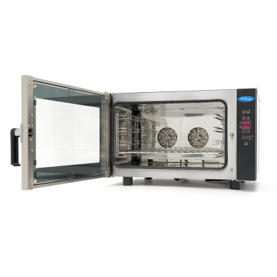 Maxima Kombinovaná parní Trouba - vhodná pro 4 Zásobníky (1/1 GN / 60 x 40 cm) - Digitální Displej - 400V |  08500208