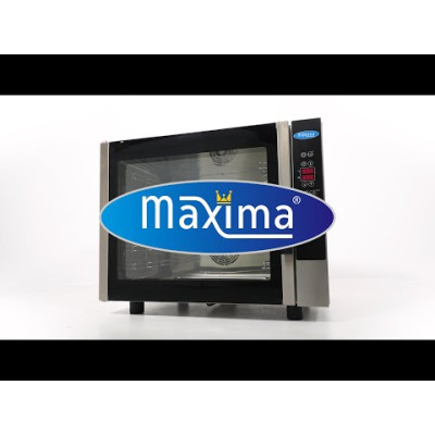 Maxima Kombinovaná parní Trouba - vhodná pro 10 Zásobníky (1/1 GN / 60 x 40 cm) - Digitální Displej - 400V |  08500210