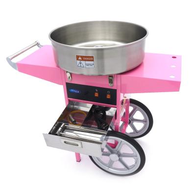 MAXIMA 09506002 | Strojek na cukrovou vatu - Ø 52 cm - růžový - s košíkem