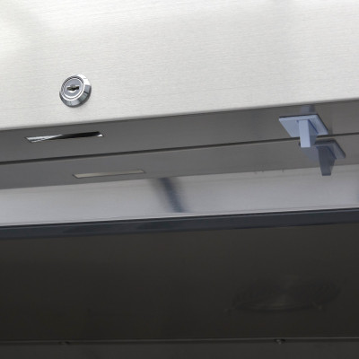 Maxima Mrazící skříň - 1200 l - 6 nastavitelné police (2/1 GN) - nerezová ocel - se skleněnými dveřmi |  09400016