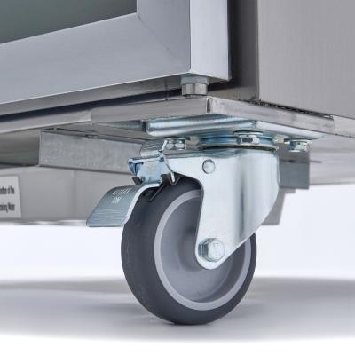 Mrazící skříň - 1200 l - 6 nastavitelné police (2/1 GN) - nerezová ocel - se skleněnými dveřmi | MAXIMA 09400016