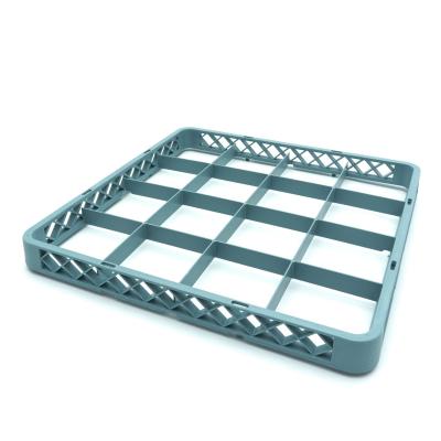 Rozšiřující skleněný stojan do myčky nádobí - 50 x 50cm - 16 přihrádek | MAXIMA 09507107