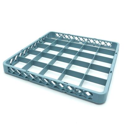 Rozšiřující skleněný stojan do myčky nádobí - 50 x 50cm - 25 přihrádek | MAXIMA 09507111