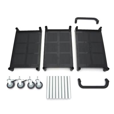MAXIMA 09507001 | Servírovací vozík - 3 plastové police - 86,5 x 42,5 cm