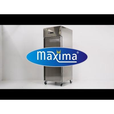 MAXIMA 09400002 | Chladnička na ryby - 600 l - 7 nádob (60 x 40 cm) - na kolečkách - nerezová ocel