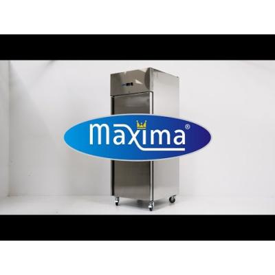 Mrazící skříň - 700 l - 3 nastavitelných polic (2/1 GN) - na kolečkách - včetně polic | MAXIMA 09400035