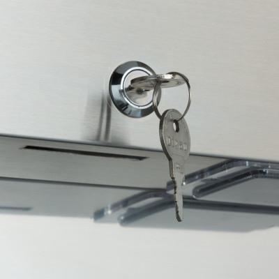 Maxima Lednice - 1400 l - 6 nastavitelných polic (2/1 GN) - na kolečkách - nerezová ocel |  09400020